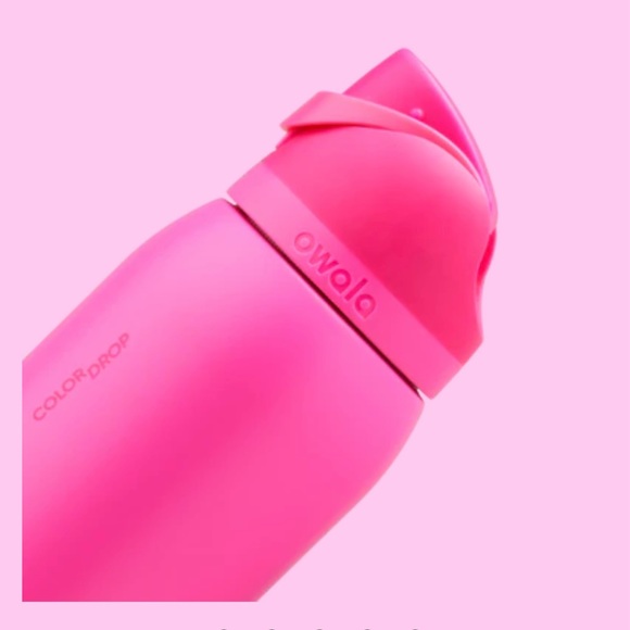 New Owala Be Mine 40 oz Color Drop Freesip Pink Stainless Steel Water Bottle - Picture 3 of 6